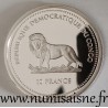 CONGO - KM 172 - 10 FRANCS 2005 - POPE BENEDICT XVI IN COLOGNE - Missing silver balls on the cross