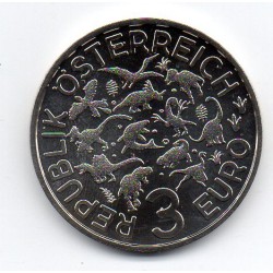 AUSTRIA - 3 EURO 2020 - SERIE DINO-THALER - N° 4 - ANKYLOSAURUS