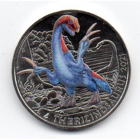 AUSTRIA - 3 EURO 2021 - SERIE DINO-THALER - N° 6 - THERIZINOSAURUS