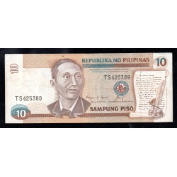 PHILIPPINES - PICK 169 c - 10 PISO - UNDATED (1985-94) - SIGN 12