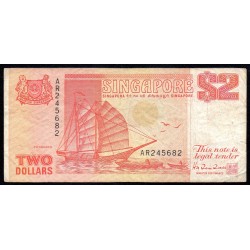 SINGAPOUR - PICK 27 - 2 DOLLARS - 1990