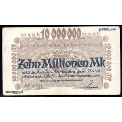 GERMANY - ESSEN - STADT- NOTGELD - 10 MILLIONEN MARK - 15/08/1923