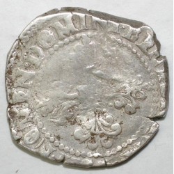 Dup 1130 - HENRI III - FRANC AU COL PLAT 1585 F