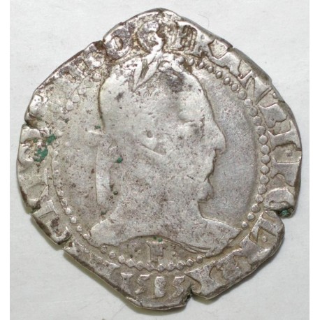 Dup 1130 - HENRI III - FRANC AU COL PLAT 1585 F