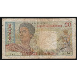 TAHITI - PICK 21 c - 20 FRANCS (1963 )