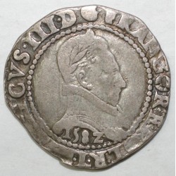 Dup 1130 - HENRI III - FRANC AU COL PLAT 1582 L