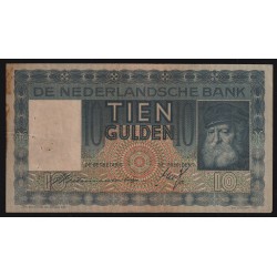 NETHERLANDS - PICK 49 -10 GULDEN - 14/04/1936