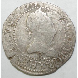 Dup 1130 - HENRI III - FRANC AU COL PLAT 1576 T