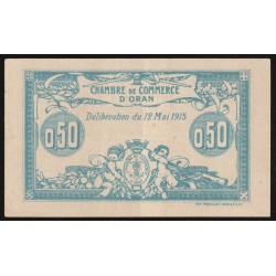 ALGERIA - CHAMBER OF COMMERCE - OF ORAN - 50 CENTIMES - 12/05/1915