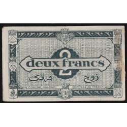 ALGERIA - PICK 102 - ECONOMIC REGION - 2 FRANCS - 31/01/1944 TO 01/03/1949