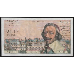 FAY 42/12 - 1000 FRANCS RICHELIEU - 07/04/1955 - PICK 134