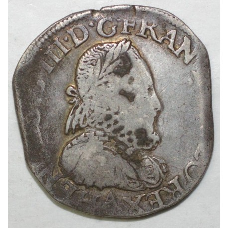 Dup 1131b - HENRI III - 1/2 FRANC WITH RUFF - 1575 A