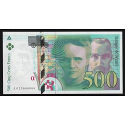 FRANKREICH - PICK 160 - 500 FRANCS PIERRE ET MARIE CURIE - TYPE 1993 MODIFIÉ - 1994