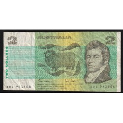 AUSTRALIE - PICK 43 d - 2 DOLLARS (1985)