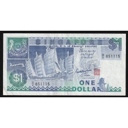 SINGAPORE - PICK 18 a - 1 DOLLAR (1987)