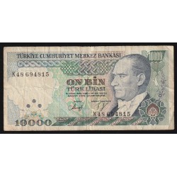 TURKEY - PICK 200 - 10 000 LIRA - L.1970 (1989)