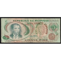 PHILIPPINES - PICK 160 a - 5 PISO - 1978 (SIGN 8)