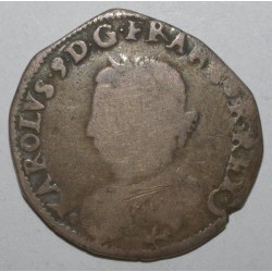 Dup 1064 - CHARLES IX - 1/2 TESTON 1562 L  - AU 2 K COURONNÉS