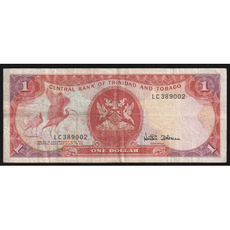 TRINIDAD AND TOBAGO - PICK 36 d - 1 DOLLAR - UNDATED (1985) - SIGN 7