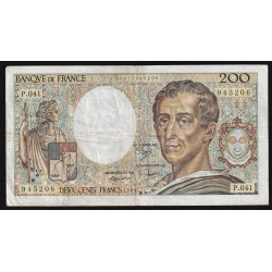 FRANKREICH - PICK 155 - 200 FRANCS MONTESQUIEU - TYP 1981 - 1986 - P.041