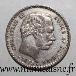 DENMARK - KM 795 - 10 ORE 1875 - Christian IX