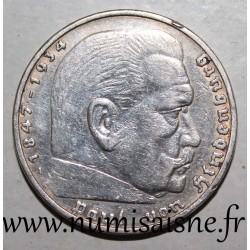 ALLEMAGNE - KM 86 - 5 MARK 1936 A - Berlin - Paul von Hindenburg