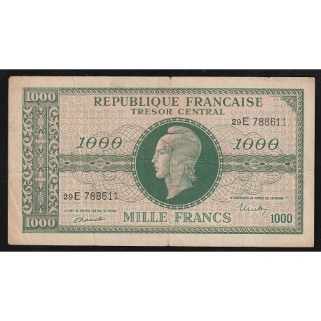 FAY VF 13/2 - 1000 FRANCS MARIANNE - 1945 - PICK 108