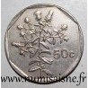 MALTA - KM 98 - 50 CENTS 1992 - Tulliera