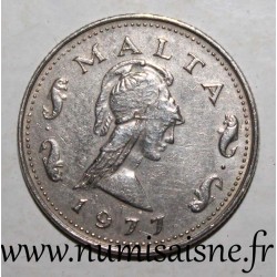 MALTA - KM 9 - 2 CENTS 1977 - Queen of the Amazons Penthesilea