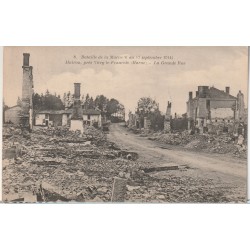 County 51300 - HUIRON - VITRY-LE-FRANCOIS - BATTLE OF THE MARNE - LA GRANDE RUE - 1914