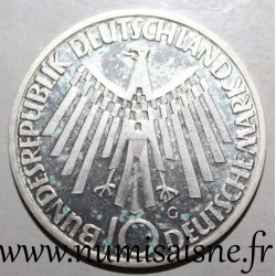 GERMANY - KM 134 - 10 MARK 1972 G - Karlsruhe - Munich Olympic Games