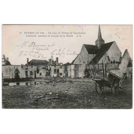 County 51210 - VAUCHAMPS - WAR OF 1914 - BOMBARDED VILLAGE