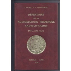 Répertoire de la Numismatique Française contemporaine - 1793 à nos jours - Edition 1976