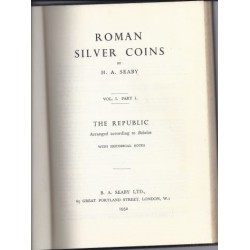 ROMAN SILVER COINS - VOLUME 1 - The Republic - By H. A. Seaby - 1952