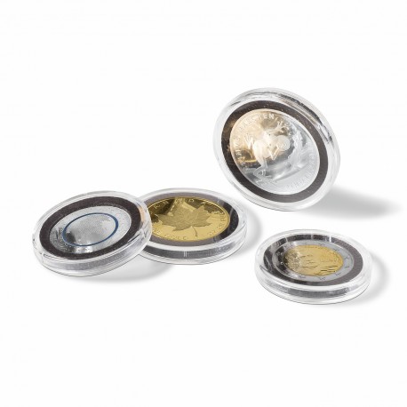 BOX OF 10 ROUND COIN CAPSULES ULTRA INTERCEPT - Anti-oxidation (26 to 41 mm) BOX OF 10 ROUND COIN CAPSULES ULTRA INTERCEPT - Anti-oxidation (26 to 41 mm)