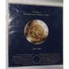 PRESSO ALBUM FOR THE 20 COINS OF 2 EUROS FOR THE 10 YEARS OF THE EMU