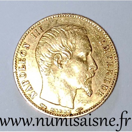 FRANCE - KM 783 - 5 FRANCS 1854 A - Paris - NAPOLEON III - GOLD