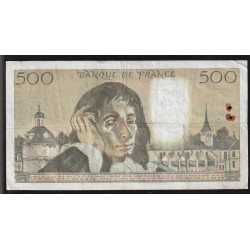 FRANCE - PICK 156 - 500 FRANCS PASCAL - 05/08/1971 - U.24