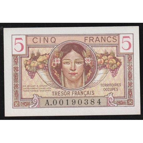 FAY VF 29/01 - 5 FRANCS TRESOR FRANCAIS - 1947