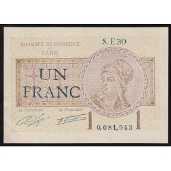 75 - PARIS - 1 FRANC - 10/03/1920 - HANDELSKAMMER
