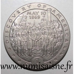 ISLE OF MAN - KM 312 - 1 CROWN 1992 - 500 years of the discovery of America