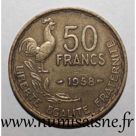 FRANCE - KM 918 - 50 FRANCS 1958 - TYPE GUIRAUD