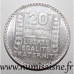 FRANCE - KM 879 - 20 FRANCS 1937 - TYPE TURIN