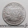 GADOURY 420 - 50 CENTIMES 1908 - TYPE SEMEUSE - KM 854