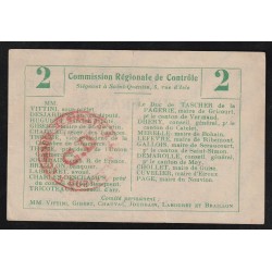 COUNTY 02 - RIBEMONT - UNIFIED REGIONAL VOUCHER - 2 FRANCS