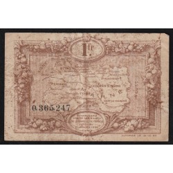 51 - MARNE - CHAMBRE DE COMMERCE - 1 FRANC - 10/10/1920