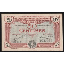 KOMITAT 79 - DEUX SEVRES - HANDELSKAMMER - 50 CENTIMES  - 13/11/1920