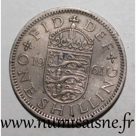 GREAT BRITAIN - KM 904 - 1 SHILLING 1961 - ELISABETH II