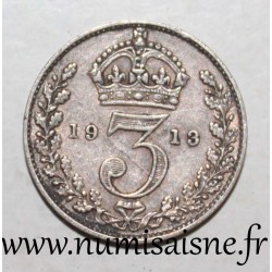 GRANDE BRETAGNE - KM 813 - 3 PENCE 1913 - GEORGE V