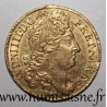FRANCE - Gad 256a - LOUIS XIV - GOLD LOUIS FORM BÉARN AT SUN - 1711 - Pau
